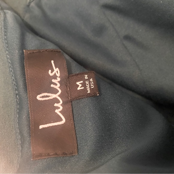 Lulu’s Medium Season of Fun Green Skater Off Shoulder Formal Dress - Picture 5 of 5